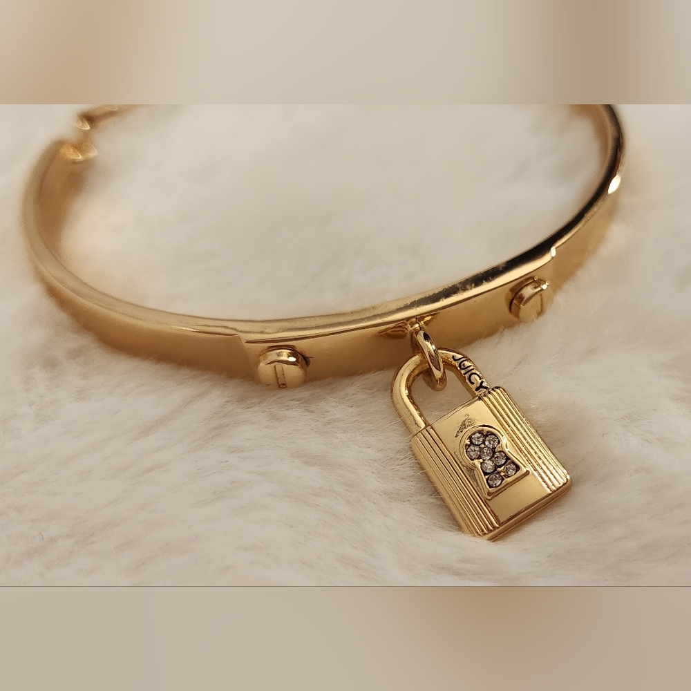 Juicy Couture Gold Lock Bracelet